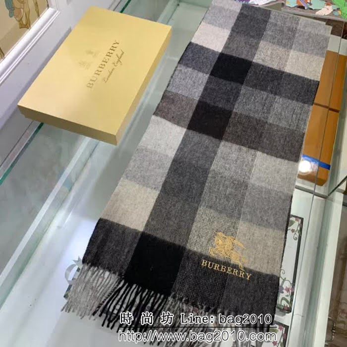 BURBERRY巴寶莉 純正羊毛男士圍巾 LLWJ6418
